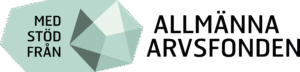 Logotyp med stöd från Allmänna arvsfonden. 